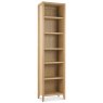 Canneto Narrow Bookcase Oak