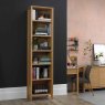 Canneto Narrow Bookcase Oak