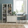 Canneto Narrow Bookcase Grey Washed Oak & Soft Grey