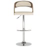 Flair High/Low Gas Lift Bar Stool Cream & Walnut