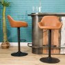Chevy High/Low Gas Lift Bar Stool Faux Leather Tan Lifestyle