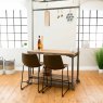 Cooper Low Bar Stool Faux Leather Chestnut Lifestyle