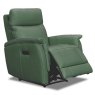 Tiber Electric Reclining Armchair Leather Category 15(S) Forest Green Extended
