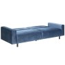 Ava 3.5 Seater Pocket Sprung Sofa Bed Fabric Blue