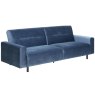 Ava 3.5 Seater Pocket Sprung Sofa Bed Fabric Blue