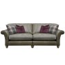 Alexander & James Blake 4 Standard Back Seater Leather & Fabric Sofa Option 1