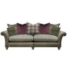 Alexander & James Blake 4 Scatter Back Seater Leather & Fabric Sofa Option 1