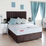 Odearest Starling Open Coil King (150cm) Platform Top Divan Set Brown