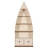 Cape Cod Painted Boat Shaped Bookcase