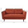 Orla Kiely Ivy 2 Seater Sofa Fabric House Plain Measurements