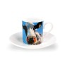 Eoin O Connor Set Of 4 Espresso Cups & Saucers