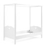 Vipack Amori Single (90cm) 4 Poster Bedstead White