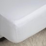 500 Thread Count Cotton Rich Single Fitted Sheet White