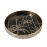 Mindy Brownes Palm Tree Coasters Gold & Black (Set of 5)