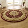 Heritage 4400 Circle Rug 150x150cm Red