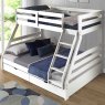 Solar Painted Triple/Dual Storage Bunk Bed White + Single & Double 