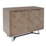 Dale 2 Door Narrow Sideboard Grey Oak