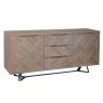 Dale 2 Door & 3 Drawer Wide Sideboard Grey Oak