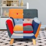 Kiki Kids Armchair Fabric Patchwork 