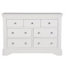Acton 3 + 2 + 3 Drawer Chest of Drawers Bone White Front