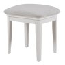 Acton Bedroom Stool With Fabric Seat Pad Bone White