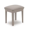 Acton Bedroom Stool With Fabric Seat Pad Taupe