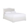 Acton Double (135cm) Bedstead With Fabric Headboard Bone White