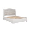 Acton Double (135cm) Bedstead With Fabric Headboard Bone White