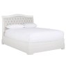 Acton King (150cm) Bedstead With Fabric Headboard Bone White