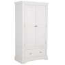 Acton Double Wardrobe With 1 Drawer Bone White