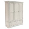 Acton Triple Wardrobe With 2 Drawers Taupe