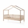 Dallas Bed With Fence 90x200cm Nature (Unassembled)