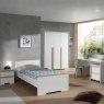 Londen Bed White Unassembled