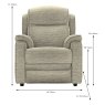 Parker Knoll Boston Electric Reclining Armchair Fabric A Dimensions