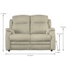 Parker Knoll Boston 2 Seater Sofa Fabric A Dimensions