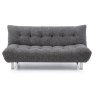 Kruger 3 Seater Sofa Bed Fabric Black Speckle