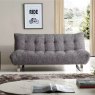 Kruger 3 Seater Sofa Bed Fabric Black Speckle