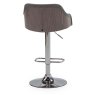 Fig High/Low Gas Lift Bar Stool Faux Leather Grey