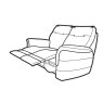 Parker Knoll Hudson 2 Seater Manual Reclining Sofa Fabric A