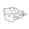 Parker Knoll Hudson 3 Seater Manual Reclining Sofa Fabric A 