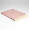 Supersoft Lambswool Rosebay Herringbone Throw 145cm x 200cm Pink