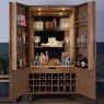 Dale 2 Door Drinks Cabinet Grey Oak
