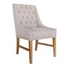 Bellingham Dining Chair With Wings Fabric Linen Buff