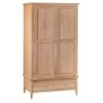 Alford 2 Door Wardrobe With 1 Drawer Light Oak