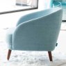 Komba Armchair With Wooden Legs Fabric 6