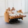 Fama Moonrise Extra Large Electric Reclining Swivel & Rocking Armchair Fabric Lifestyle Reclined