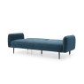 Clapton 3 Seater Sofa Bed Fabric Blue