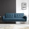 Clapton 3 Seater Sofa Bed Fabric Blue