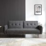 Clapton 3 Seater Sofa Bed Fabric Grey
