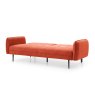 Clapton 3 Seater Sofa Bed Fabric Orange